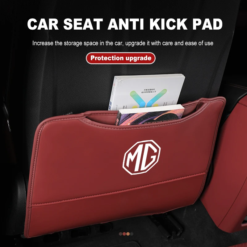 for mg car leather seat back protector anti kick pad storage cover 3 5 6 7 hs zs gs hector tf gt zr rx5 rx8 for mg car leather seat back protector anti kick pad storage cover 3 5 6 7 hs zs gs hector tf gt zr rx5 rx8