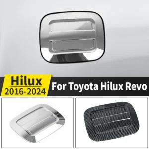 for 2016 2024 toyota hilux revo pickup truck fuel tank cap cover trim abs material stick on installation exterior accessory 1pcs