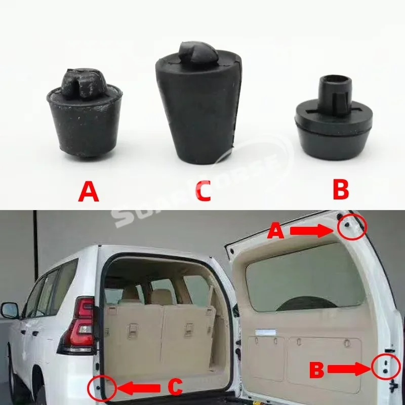 door bumper guards absorber stopper engine hood cushion pad tailgate rubber buffer for toyota land cruiser prado lc150 2010 2021 door bumper guards absorber stopper engine hood cushion pad tailgate rubber buffer for toyota land cruiser prado lc150 2010 2021