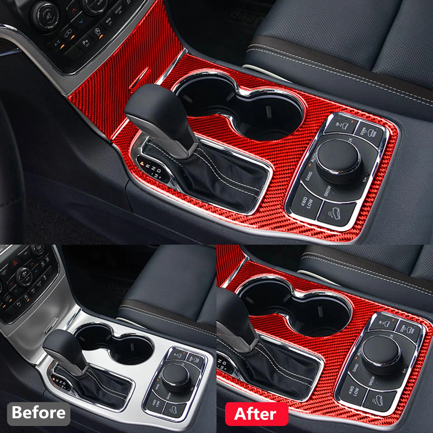 car gear shift water cup holder panel decoration cover for jeep grand cherokee 2011 2018 2019 2020 2021 interior car gear shift water cup holder panel decoration cover for jeep grand cherokee 2011 2018 2019 2020 2021 interior