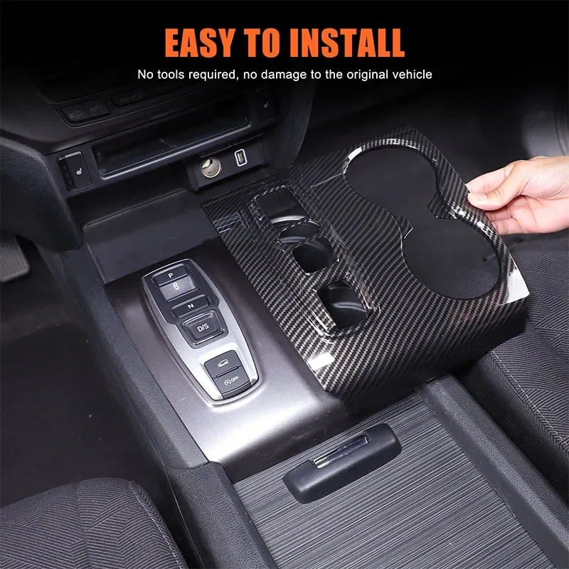 for honda pilot ridgeline passport 2016 22 abs carbon fiber car central control gear water cup panel cover trim car for honda pilot ridgeline passport 2016 22 abs carbon fiber car central control gear water cup panel cover trim car