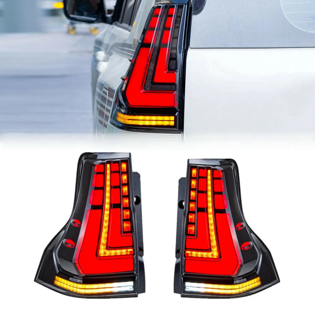 led tail lights for lexus gx460 2010 2021 toyota prado 2010 2021 with start animation drl rear lamp assembly taillights led tail lights for lexus gx460 2010 2021 toyota prado 2010 2021 with start animation drl rear lamp assembly taillights