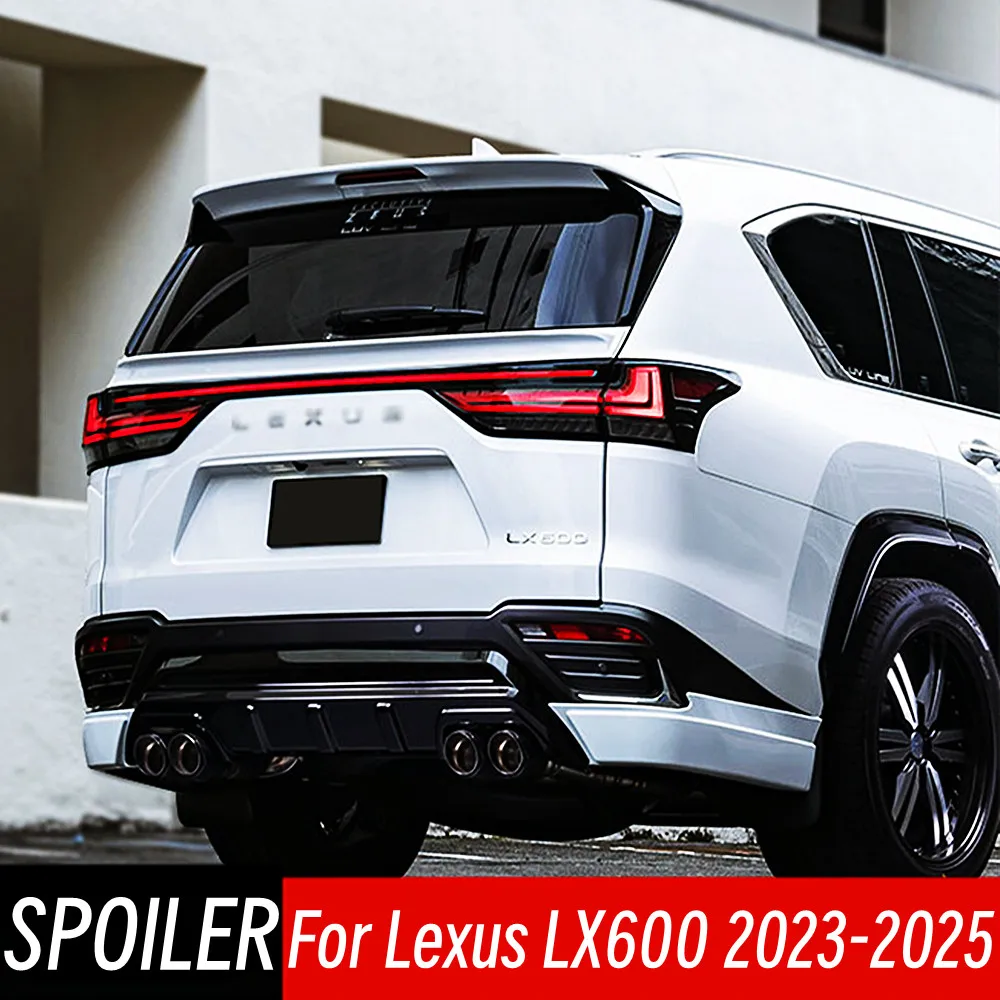 for 2023 2024 2025 lexus lx600 bodykit car rear trunk lid middle spoiler wings exterior modification tuning accessories part for 2023 2024 2025 lexus lx600 bodykit car rear trunk lid middle spoiler wings exterior modification tuning accessories part