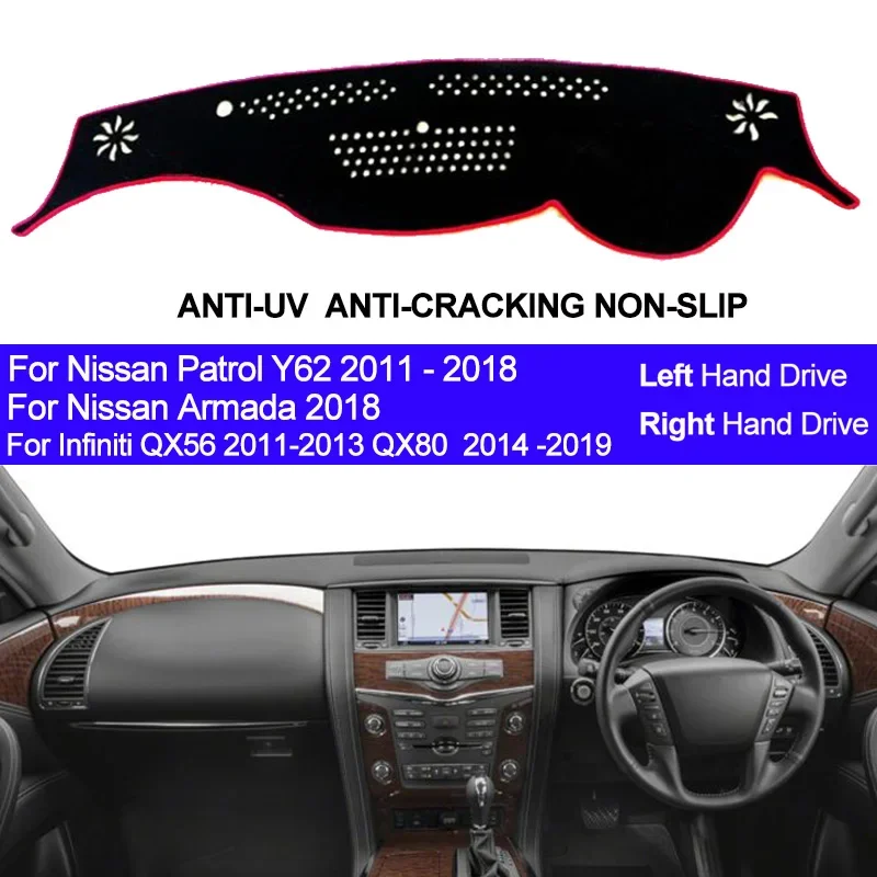 car dashboard cover for nissan patrol y62 2011 2018 armada 2018 for infiniti qx56 2011 2013 qx80 2014 2019 dashboard sun shade car dashboard cover for nissan patrol y62 2011 2018 armada 2018 for infiniti qx56 2011 2013 qx80 2014 2019 dashboard sun shade