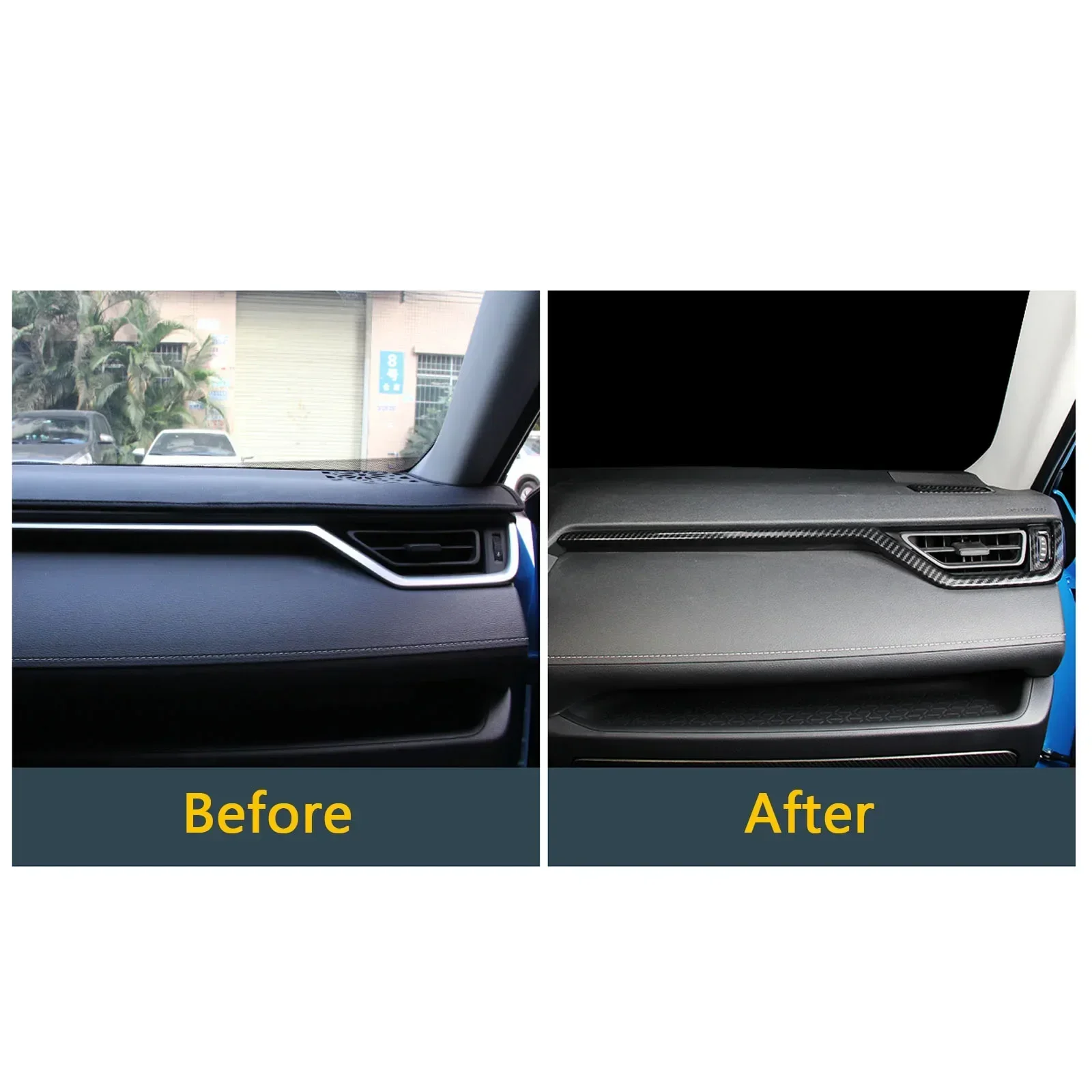 for toyota rav4 2019 2020 2021 2022 2023 2024 carbon fiber abs interior dashboard center console stripe ac air vent cover trim for toyota rav4 2019 2020 2021 2022 2023 2024 carbon fiber abs interior dashboard center console stripe ac air vent cover trim