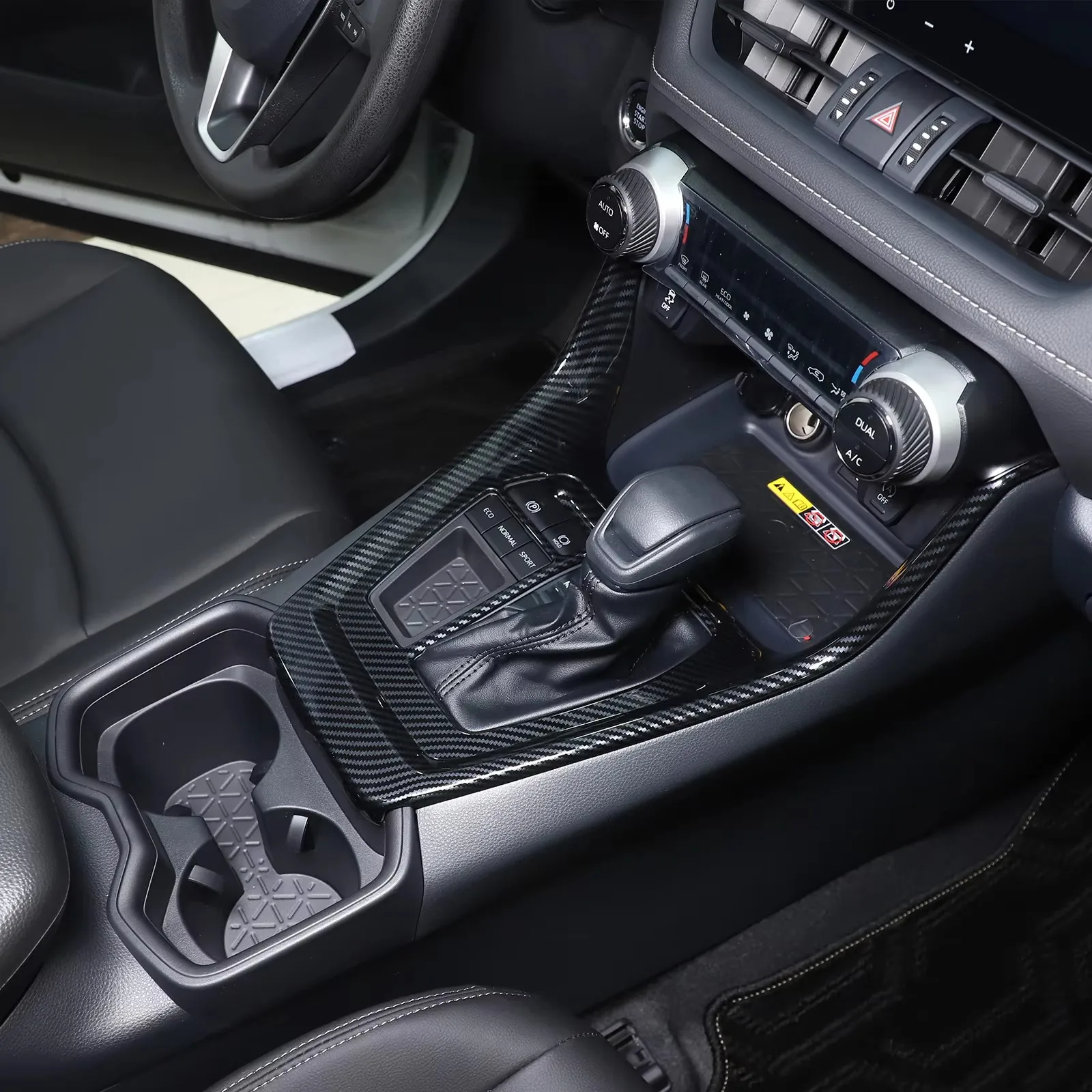 for toyota rav4 2020 2025 abs carbon fiber interior kit dashboard console gear shift panel decoration cover trim stickers for toyota rav4 2020 2025 abs carbon fiber interior kit dashboard console gear shift panel decoration cover trim stickers