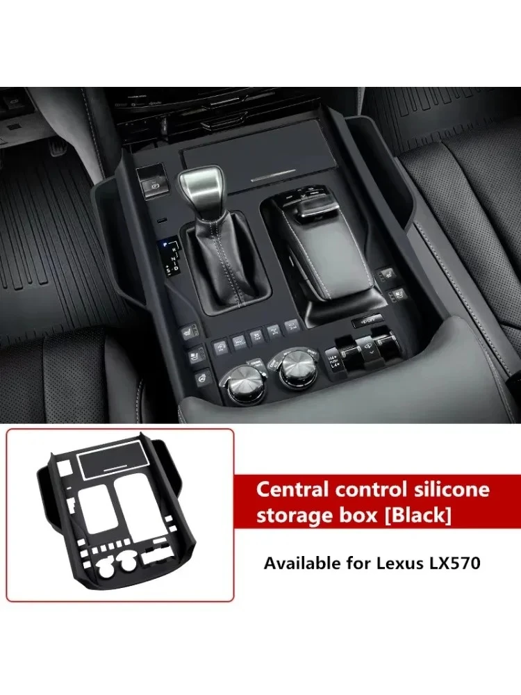 for lexus lx570 2008 2019 silicone center console panel pad & gear shift storage organizer | interior car mod accessory for lexus lx570 2008 2019 silicone center console panel pad & gear shift storage organizer | interior car mod accessory