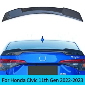 for honda civic 11th gen sedan 2022 2023 high quality abs plastic rear trunk spoiler wing car decoration tuning accessory