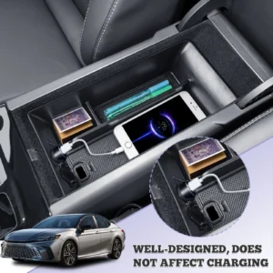 for toyota camry 2025 9th gen (le/se/xle/xse) center console organizer storage box armrest car interior car tray accessories