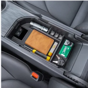 center console tray compatible with 2018 24 toyota camry xle xse and 2020 24 camry le se with dual usb ports armrest storage
