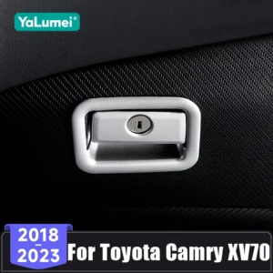 for toyota camry xv70 70 2018 2019 2020 2021 2022 2023 abs car co pilot storage glove box handle switch trim cover panel sticker