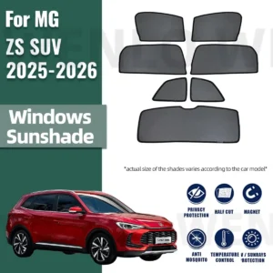 for mg zs suv 2025 2026 car sunshade shield magnetic front windshield blind curtain rear side baby window sun shades visor