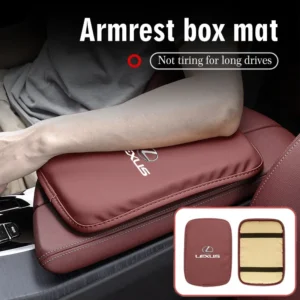 lexus car armrest cover cushion armrest box protective pad for lexus fsport lbx nx rx 350h 450h es ux 300e gs gx is ls lx ct lc