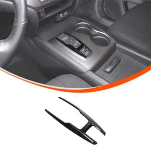 gear shift button frame trim abs central control decoration sticker for honda pilot yf5 yf6 2016 2022 car interior accessories