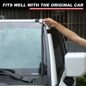 for 2024+ toyota prado lc250 front mounted glass a pillar noise reduction sealing rubber strips sub black 2pcs
