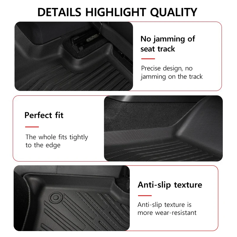 floor mats for dodge durango 2016 2024 all weather waterproof all weather mats black tpe trunk liners auto interior accessorie floor mats for dodge durango 2016 2024 all weather waterproof all weather mats black tpe trunk liners auto interior accessorie