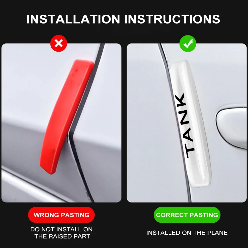 for gwm tank 300 500 2020 2021 2022 2023 2024 anti collision strips car door sticker door edge protective exterior for gwm tank 300 500 2020 2021 2022 2023 2024 anti collision strips car door sticker door edge protective exterior