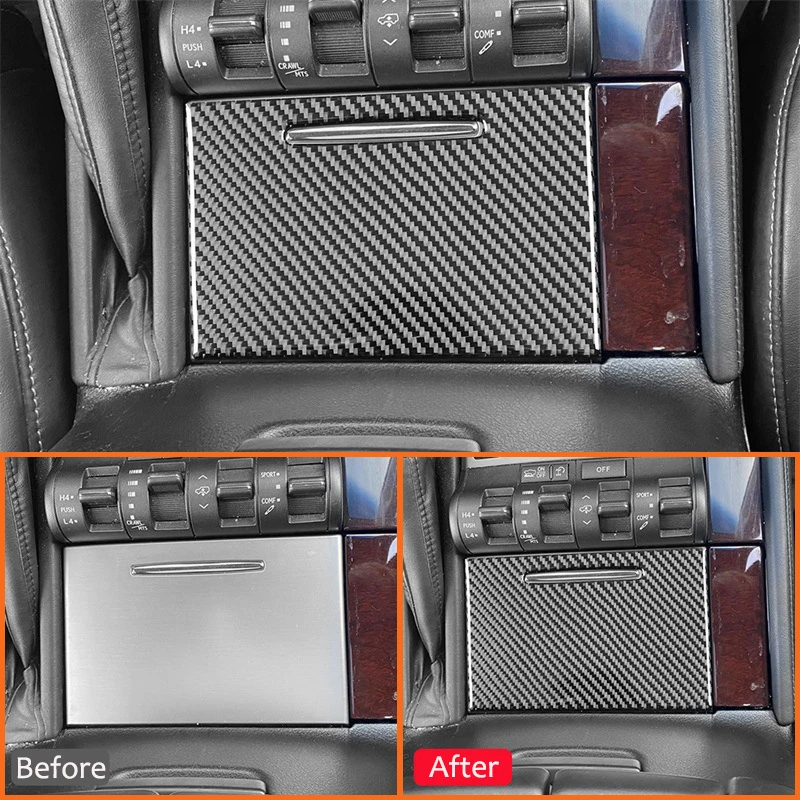 for lexus lx 2008 2015 carbon fiber automotive interior central console storage box panel cover modification decoration sticker for lexus lx 2008 2015 carbon fiber automotive interior central console storage box panel cover modification decoration sticker