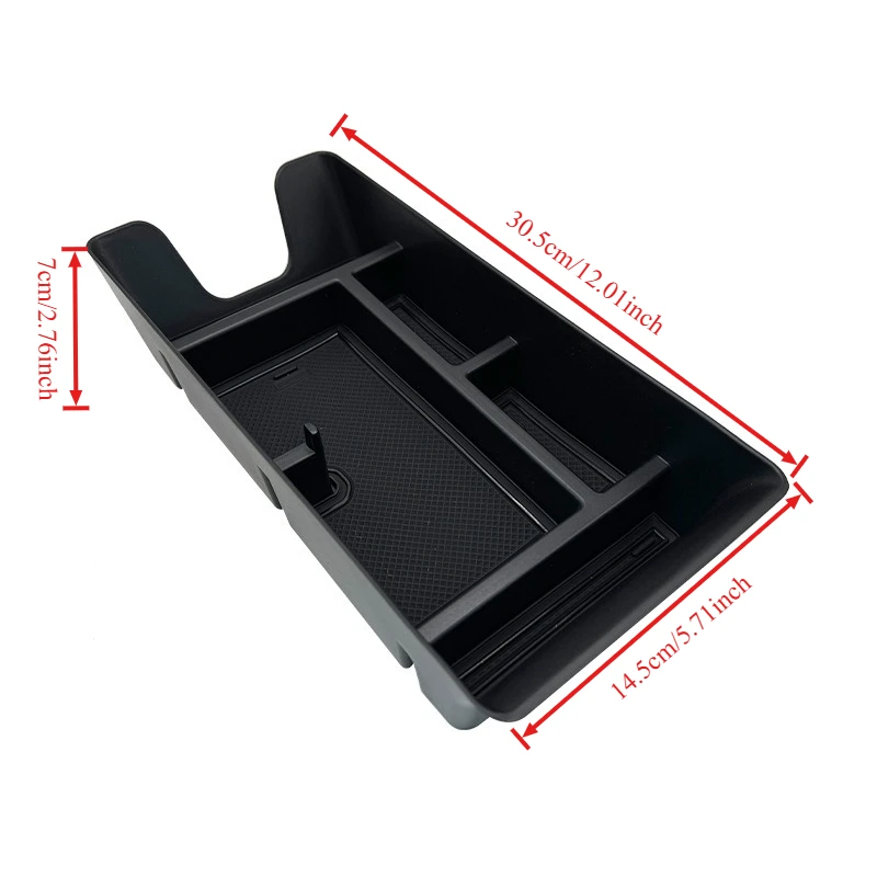 for toyota camry xv80 2025 center console armrest organizer tray durable abs black storage box with divider car for toyota camry xv80 2025 center console armrest organizer tray durable abs black storage box with divider car