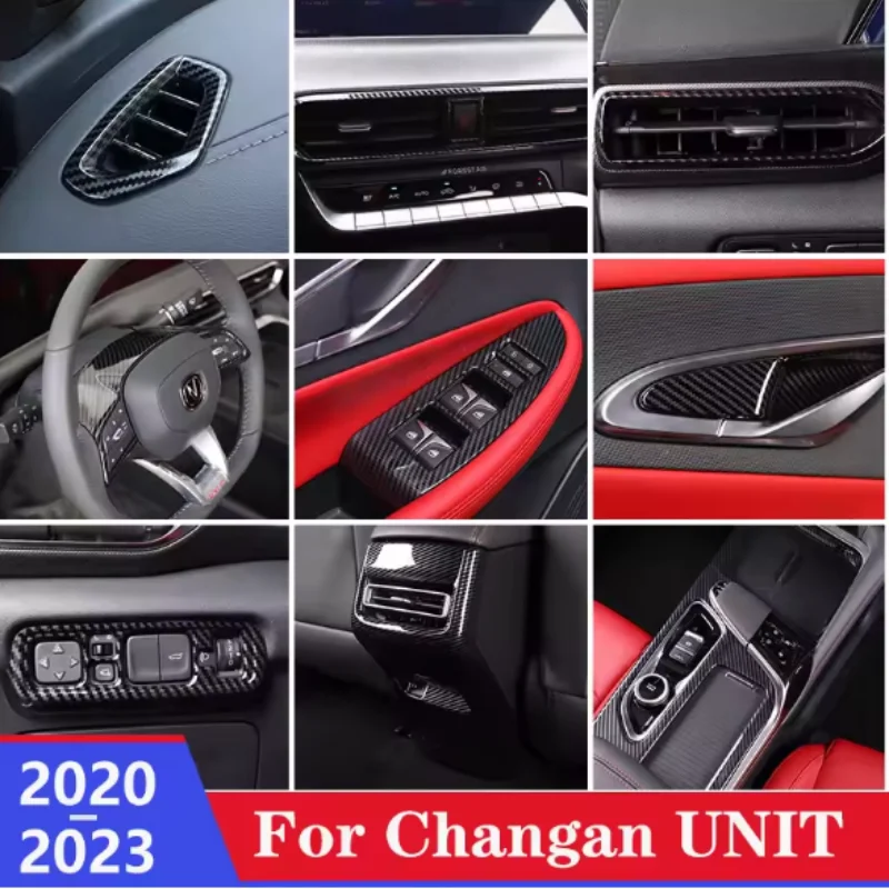 for changan unit uni t 2020 2023 carbon car central console trim dashboard air conditioner vent garnish for changan unit uni t 2020 2023 carbon car central console trim dashboard air conditioner vent garnish