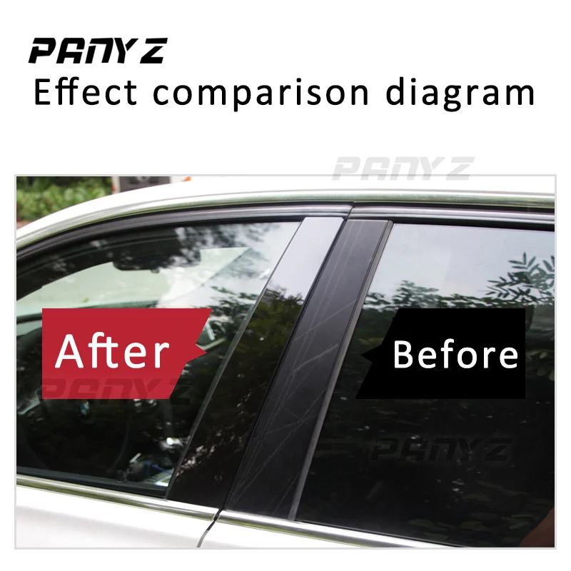 for geely tugella xingyue fy11 2019 2020 black pc car door window middle column trim decoration strip protection stickers for geely tugella xingyue fy11 2019 2020 black pc car door window middle column trim decoration strip protection stickers