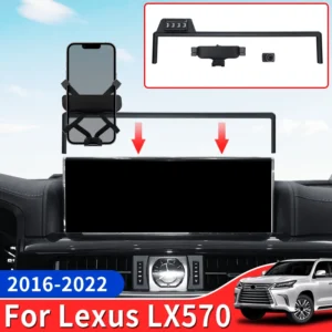 for lexus lx570 450d 2016 2022 2021 car dedicated phone holder lx 570 interior modification accessories upgrade telephone base
