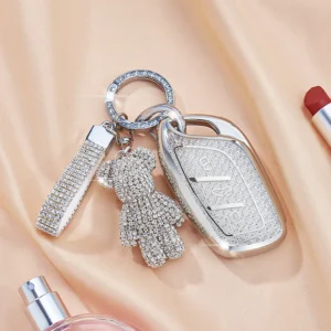 white diamond pattern tpu key case for mg 4 2023 mg4 ev mg hs gt zs ev zx mg5 mg6 roewe rx3 rx5 rx8 erx5 i6 i5 key cover fob bag