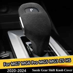 for mg7 mg6 mg5 mg3 mg6 pro zs hs 2020 2024 suede gear shift knob cover gears lever protective sticker for mg accessories