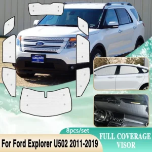 full coverage sunshades for ford explorer u502 mk5 2011~2019 classic windshield window full surround visor shaby car accessories