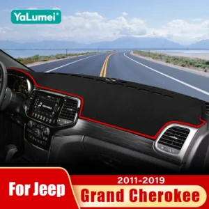 for jeep grand cherokee 2011 2012 2013 2014 2015 2016 2017 2018 2019 car dashboard sun shade cover non slip mat accessories