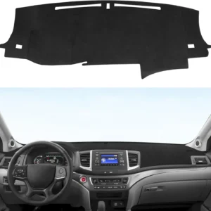 dash cover for honda pilot 2016 2022 & ridgeline 2017 2025 & passport 2019 2025 accessories flannel dashboard cover dash mat cen
