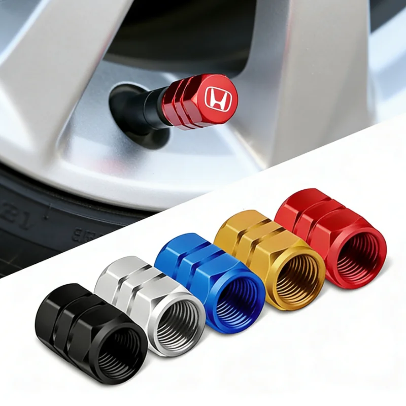4pcs/set car wheel tire valve caps tyre stem covers for honda civci fit crv accord jazz hrv dio stepwgn prelude 4pcs/set car wheel tire valve caps tyre stem covers for honda civci fit crv accord jazz hrv dio stepwgn prelude