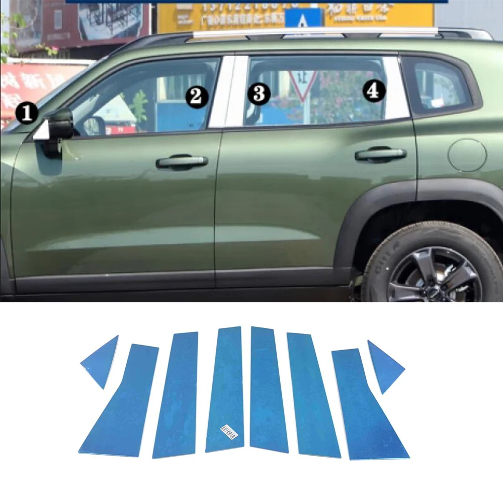 for haval dargo 2021 2022 car stainless steel middle central column pc window trim b c pillar chrome sticker styling for haval dargo 2021 2022 car stainless steel middle central column pc window trim b c pillar chrome sticker styling