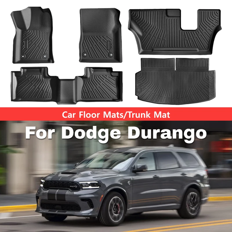 floor mats for dodge durango 2016 2024 all weather waterproof all weather mats black tpe trunk liners auto interior accessorie floor mats for dodge durango 2016 2024 all weather waterproof all weather mats black tpe trunk liners auto interior accessorie