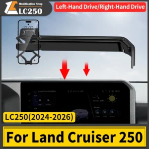 for toyota 2024 2026 land cruiser 250 prado lc250 j250 car navigation screen dashboard phone holder interior upgrade accessories