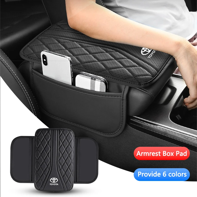 leather car armrest box pad cushion for toyota corolla camry rav4 chr yaris prius prado auris avensis hilux interior leather car armrest box pad cushion for toyota corolla camry rav4 chr yaris prius prado auris avensis hilux interior