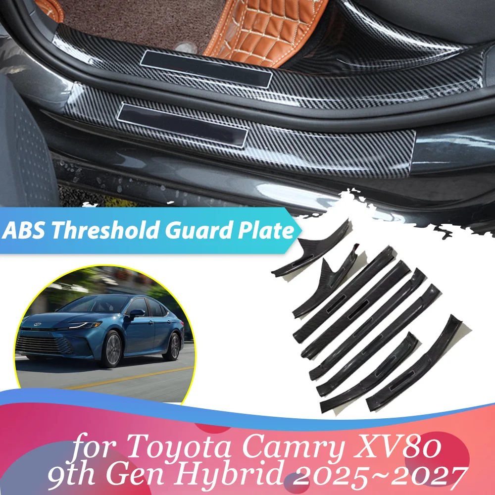car abs welcome pedal for toyota camry xv80 9th gen hybrid 2025~2027 door sill scuff threshold guard plate sticker accessories car abs welcome pedal for toyota camry xv80 9th gen hybrid 2025~2027 door sill scuff threshold guard plate sticker accessories