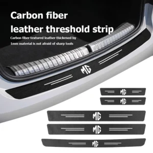 for mg car door threshold strip door sill protector carbon fiber sticker hs ehs 3 5 6 7 gt rx5 zt rx8