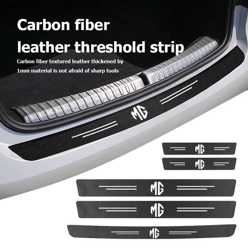 for mg car door threshold strip door sill protector carbon fiber sticker hs ehs 3 5 6 7 gt rx5 zt rx8 for mg car door threshold strip door sill protector carbon fiber sticker hs ehs 3 5 6 7 gt rx5 zt rx8