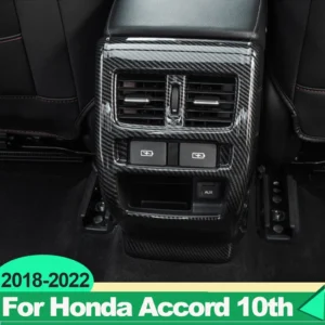 for honda accord x 10th 2018 2019 2020 2021 2022 hybrid car rear armrest box air vent outlet trim cover decoration accessories