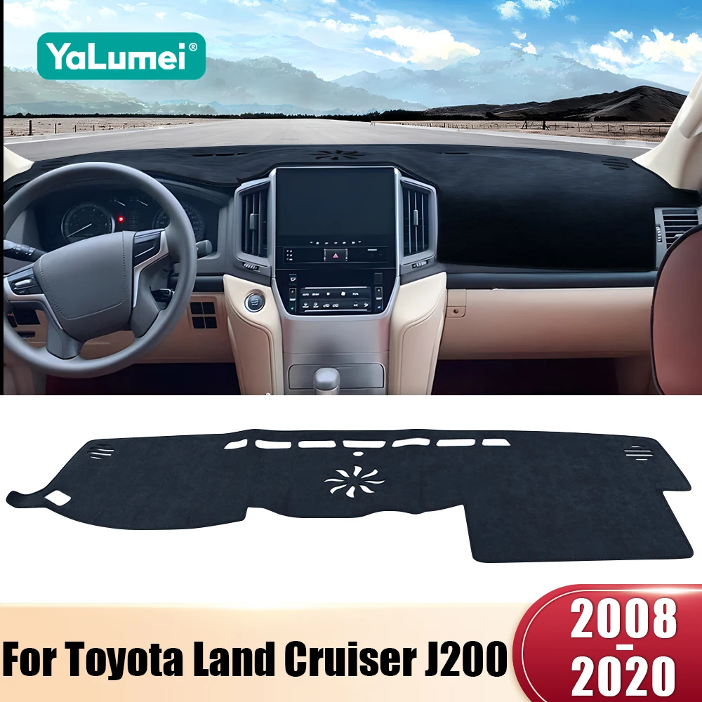 for toyota land cruiser 200 j200 2008 2016 2017 2018 2019 2020 car dashboard cover avoid light pad anti uv carpets non slip mats for toyota land cruiser 200 j200 2008 2016 2017 2018 2019 2020 car dashboard cover avoid light pad anti uv carpets non slip mats