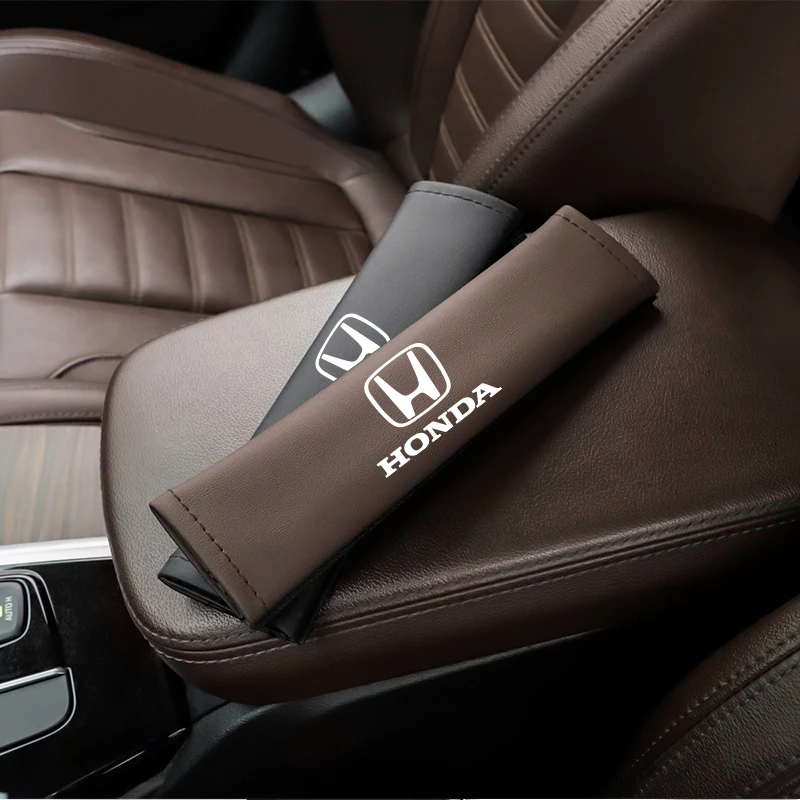 2pcs car seat belt leather cover safety strap shoulder pad for honda civic fit jazz accord pilot crv odyssey passport city vezel 2pcs car seat belt leather cover safety strap shoulder pad for honda civic fit jazz accord pilot crv odyssey passport city vezel