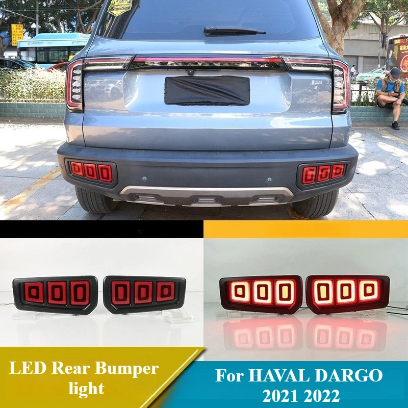 car led rear bumper light reflector driving brake light dynamic turn signal tail lights for great wall haval dargo 2021 2022 car led rear bumper light reflector driving brake light dynamic turn signal tail lights for great wall haval dargo 2021 2022