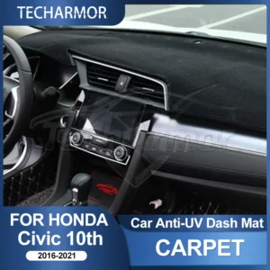 car dashboard cover pad for honda civic 10th 16 20 sunshade protector anti uv dash mats non slip pads auto interior accessories
