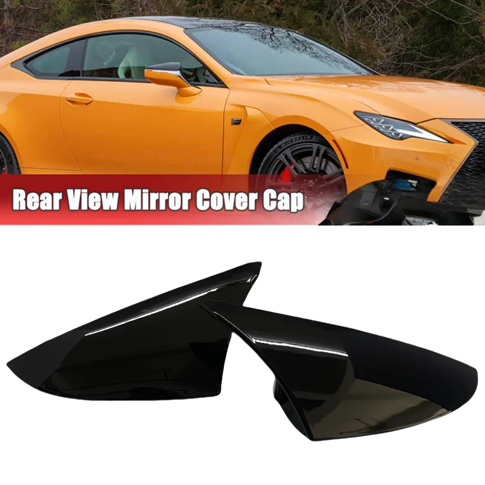 for lexus es s300 is350 is500 2019 2020 2021 2022 2023 2024 glossy black/carbon look car rearview side mirror cover wing cap for lexus es s300 is350 is500 2019 2020 2021 2022 2023 2024 glossy black/carbon look car rearview side mirror cover wing cap