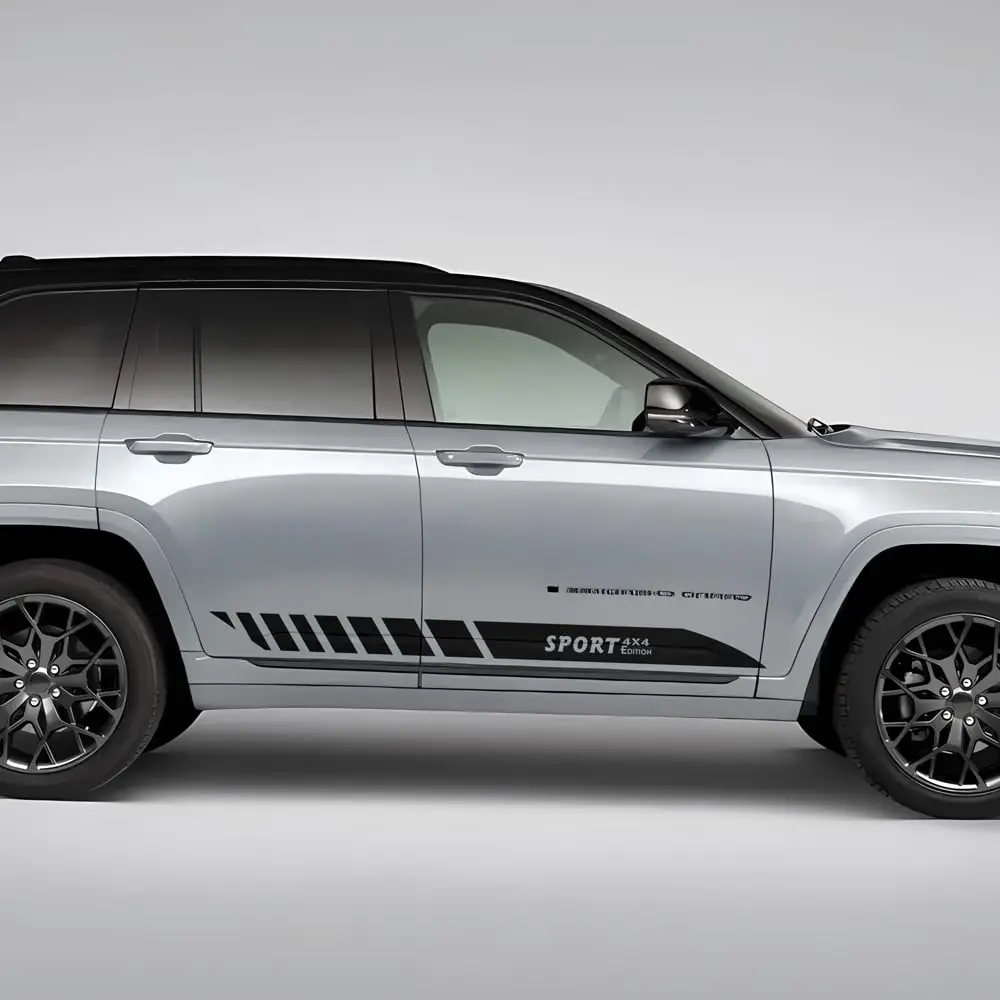 2pcs decal sticker vinyl side racing stripes kit compatible with jeep grand cherokee wk2 2011 present 2pcs decal sticker vinyl side racing stripes kit compatible with jeep grand cherokee wk2 2011 present
