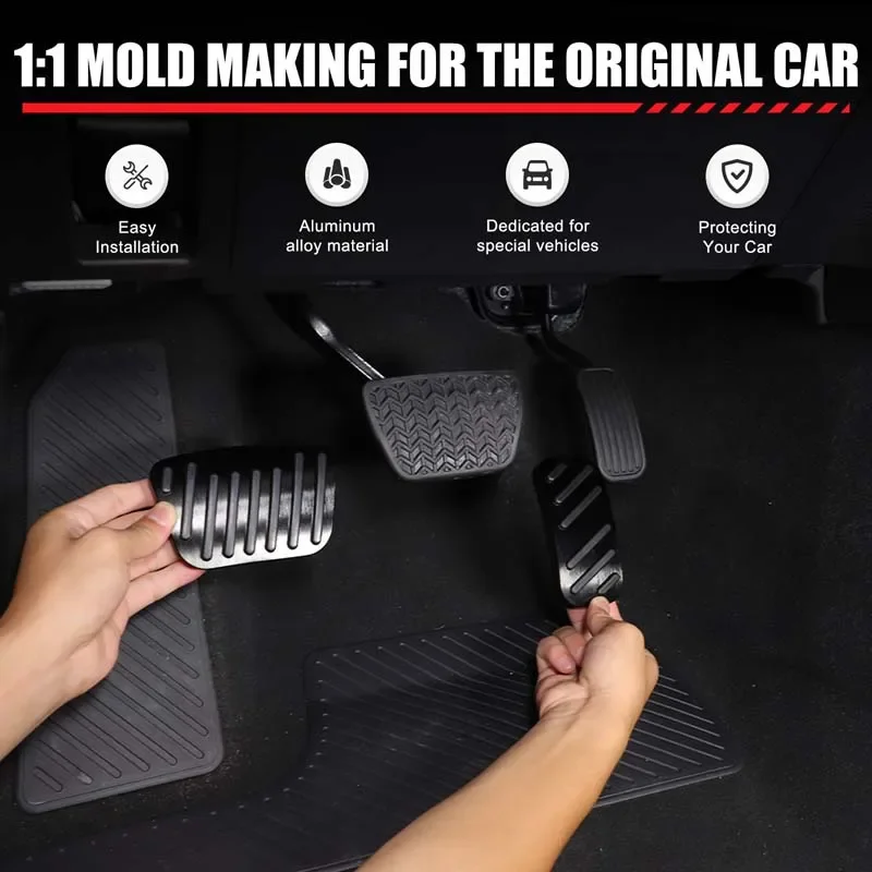 for toyota land cruiser 250 prado lc250 2024 car foot rest pedal gas fuel accelerator brake pedals cover auto for toyota land cruiser 250 prado lc250 2024 car foot rest pedal gas fuel accelerator brake pedals cover auto