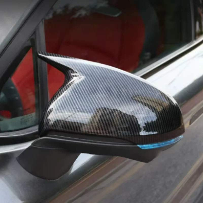 for changan uni t unit 2020 2023 abs carbon black red car side door rear view mirror / rain eyebrow cover trim car for changan uni t unit 2020 2023 abs carbon black red car side door rear view mirror / rain eyebrow cover trim car