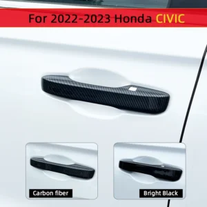 4pcs door handle covers trims for 2022 2023 honda civic 11th gen accessories for 2024 crv c rv accord exterior accessories