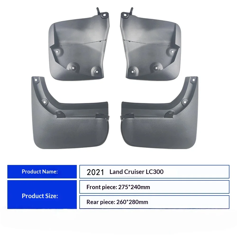 for 21 25 toyota land cruiser lc300 car tire fender splash guard front and rear wheel fenders for 21 25 toyota land cruiser lc300 car tire fender splash guard front and rear wheel fenders